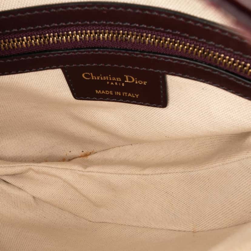 Dior Oblique Canvas Saddle Bag Red Canvas Good condition - Model View
