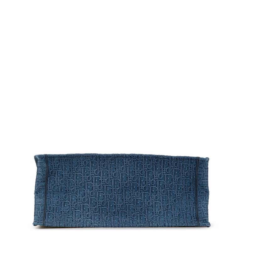 Dior Large Oblique Denim Book Tote Blue Denim Very good condition - Inside View