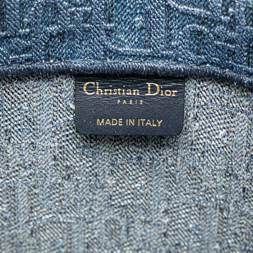 Dior Large Oblique Denim Book Tote Blue Denim Very good condition - Box View