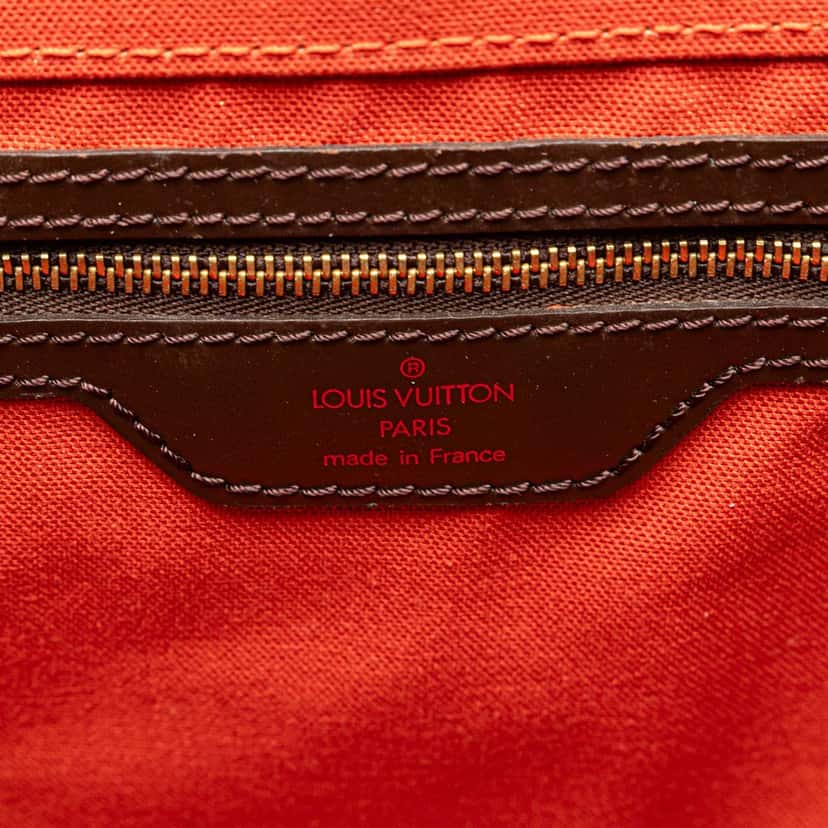 Louis Vuitton Damier Ebene Greenwich PM Brown Canvas Good condition - Box View