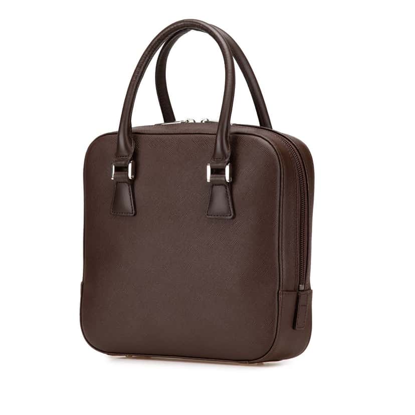 Burberry Leather Handbag Brown Leather Good condition - Back View