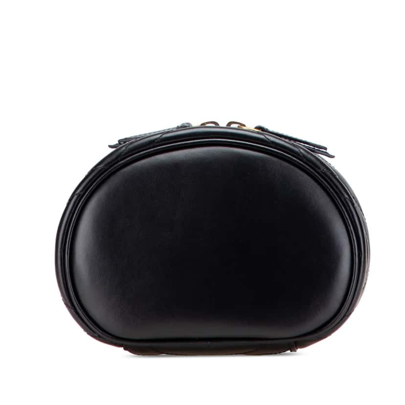 Gucci Mini GG Marmont Round Leather Vanity Bag Black Leather Good condition - Inside View