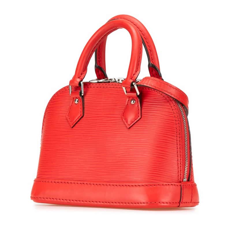 Louis Vuitton Epi Nano Alma Red Leather Good condition - Back View