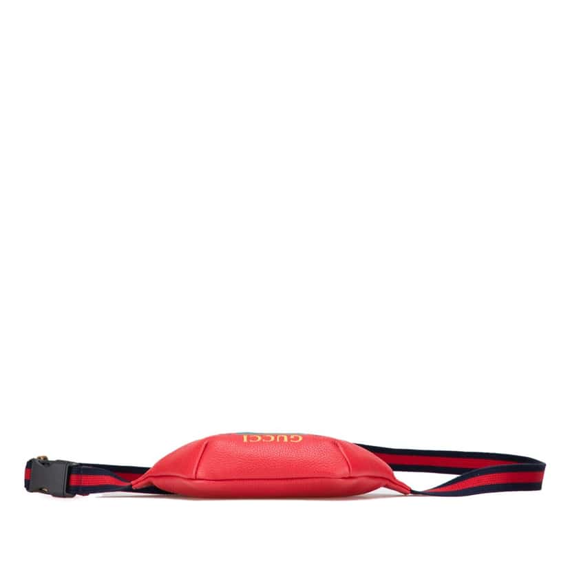Gucci Small Leather Logo Belt Bag Red Leather Good condition - Inside View
