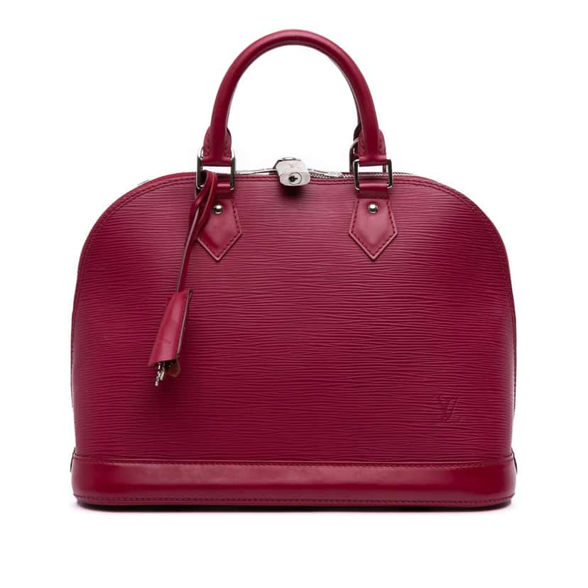 Louis Vuitton Epi Alma PM Pink Leather Good condition - Front View