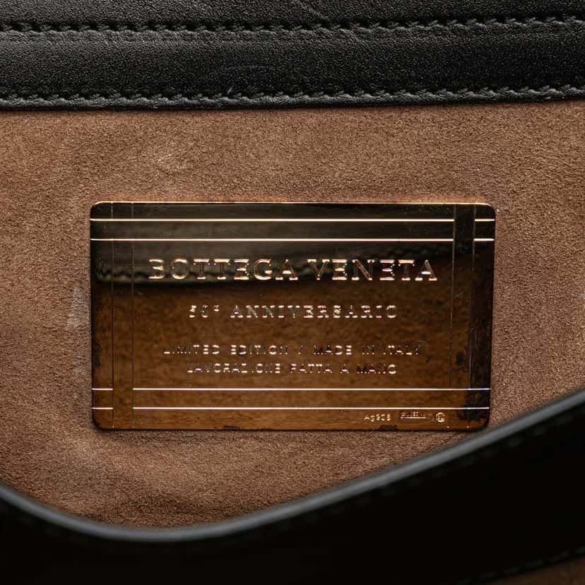 Bottega Veneta Calfskin and Pony Hair City Knot Shoulder Bag Black Leather Good condition - Model View