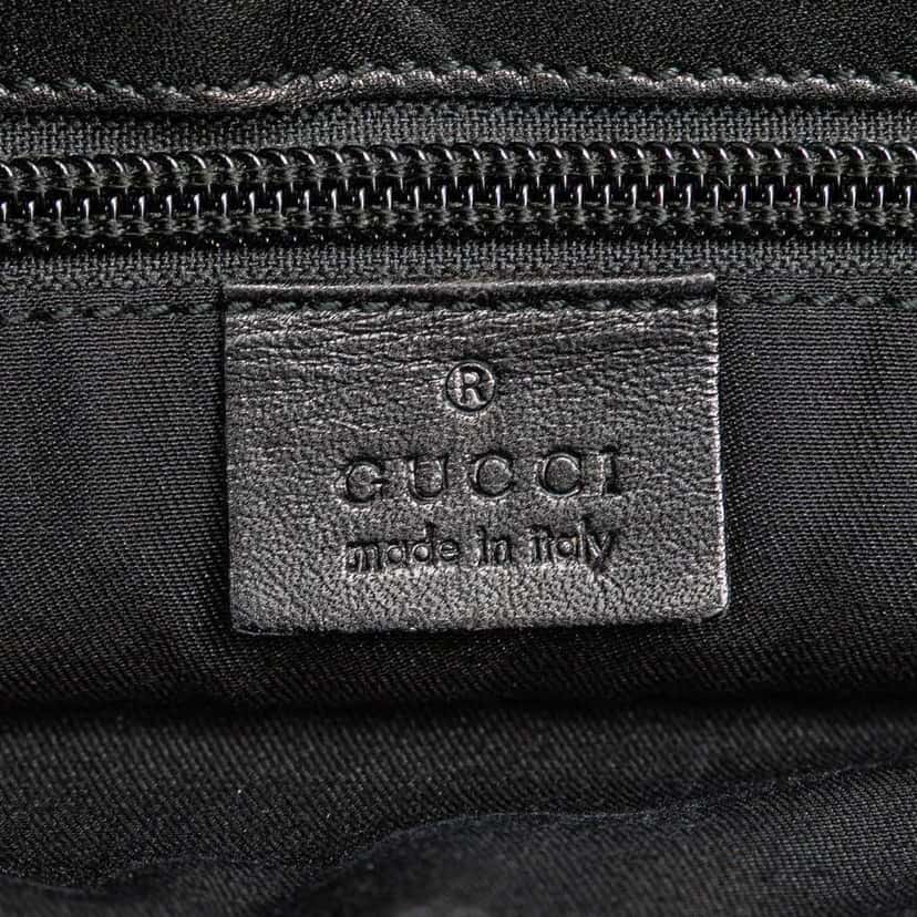 Gucci Guccissima Crossbody Black Leather Good condition - Box View