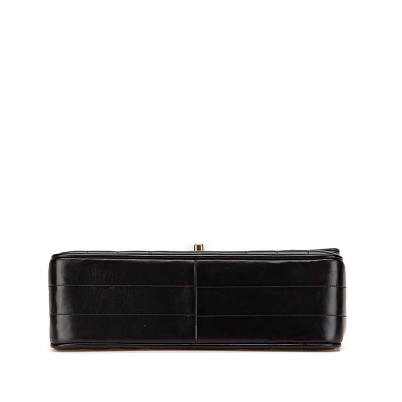 Chanel Lambskin Mademoiselle Kelly Top Handle Bag Black Leather Good condition - Inside View