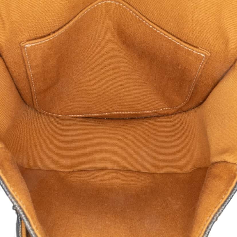 Celine Medium Triomphe Coated Canvas Folco Crossbody Brown Canvas Good condition - Model View