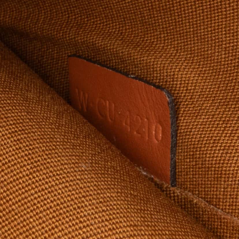 Celine Medium Triomphe Coated Canvas Folco Crossbody Brown Canvas Good condition - Box View