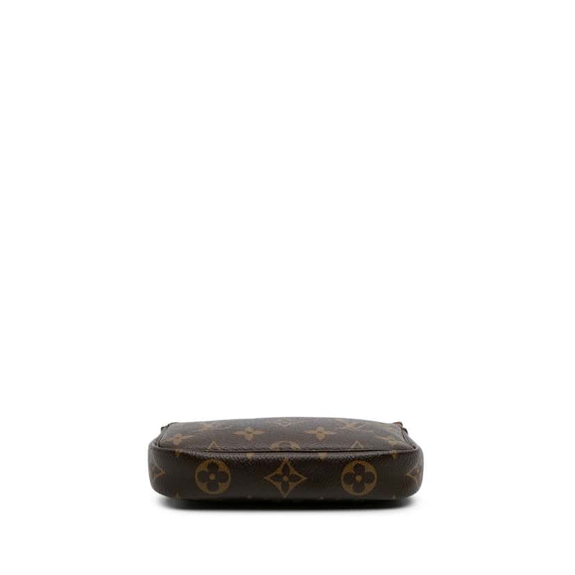 Louis Vuitton Monogram Mini Pochette Accessoires Brown Canvas Good condition - Inside View