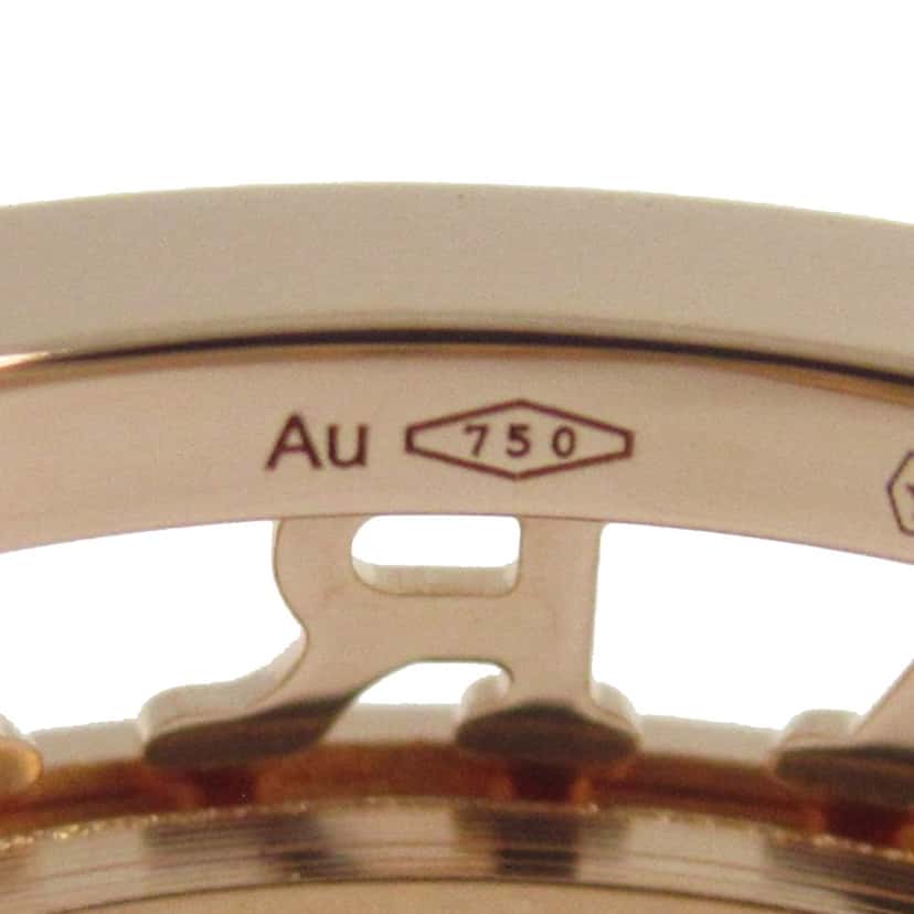 Bvlgari 18K Rose Gold B.Zero1 One Band Ring with Openword Logo Spiral Pink Rose Gold Good condition - Model View