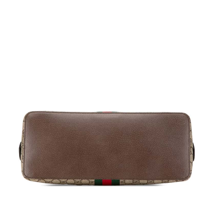 Gucci Medium GG Supreme Ophidia Web Satchel Brown Canvas Good condition - Inside View