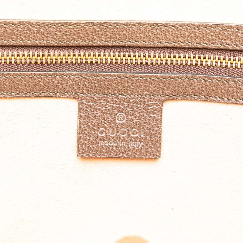 Gucci Medium GG Supreme Ophidia Web Satchel Brown Canvas Good condition - Box View