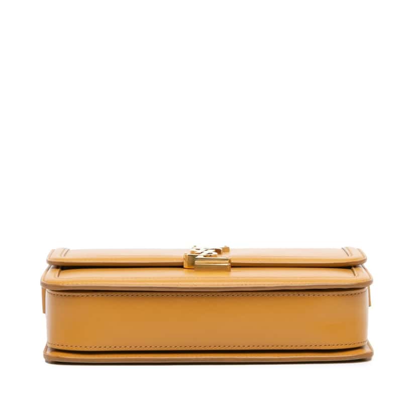 Saint Laurent Medium Leather Solferino Satchel In Box Brown Leather Good condition - Inside View