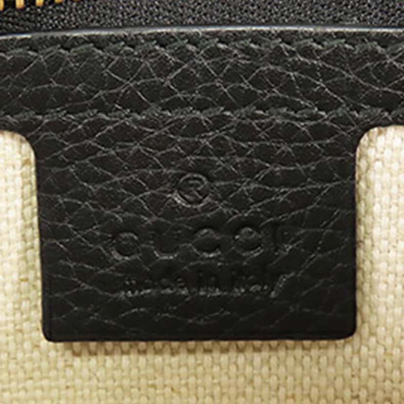 Gucci Medium Leather Soho Chain Flap Crossbody Black Leather Good condition - Box View