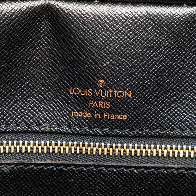 Louis Vuitton Epi Porte Documents Voyage Black Leather Fair condition - Box View