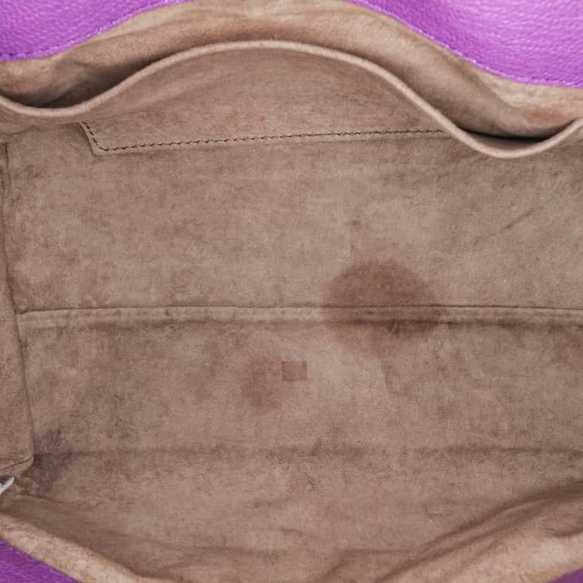Bottega Veneta Small Madras Goatskin Intrecciato Shoulder Bag Purple Leather Good condition - Model View