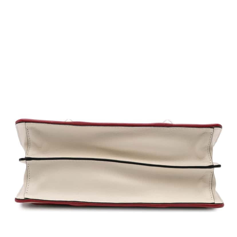 Valentino Medium Tricolor Leather Uptown Crossbody Red Leather Good condition - Inside View
