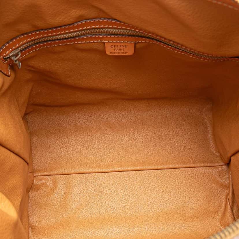 Celine Macadam Coated Canvas Shoulder Bag Brown Canvas Fair condition - Model View