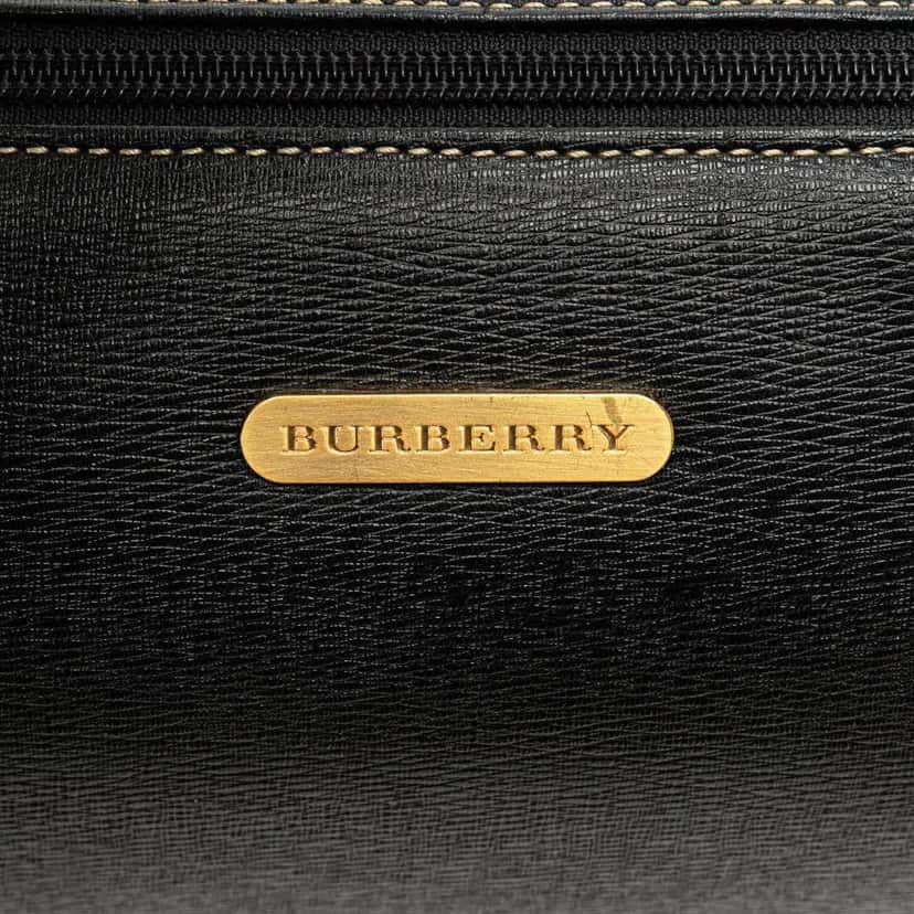 Burberry Leather Handbag Black Leather Good condition - Box View