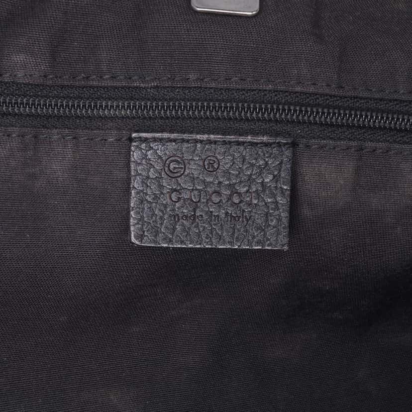 Gucci GG Canvas Abbey D Ring Pocket Tote Black Canvas Fair condition - Box View