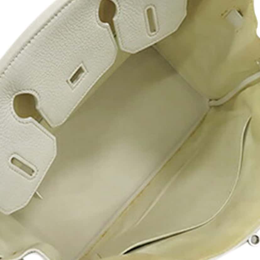 Hermès Clemence Birkin 30 White Leather Good condition - Model View