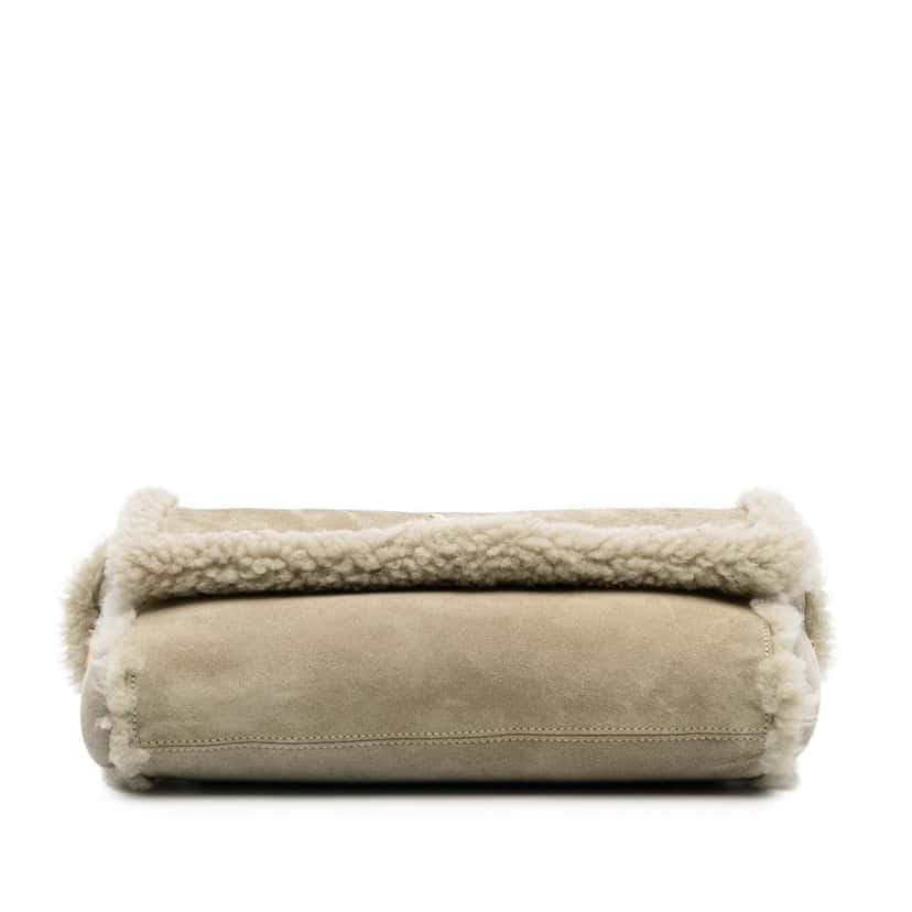 Saint Laurent Medium Shearling Monogram Kate Reversible Shoulder Bag Grey Good condition - Inside View
