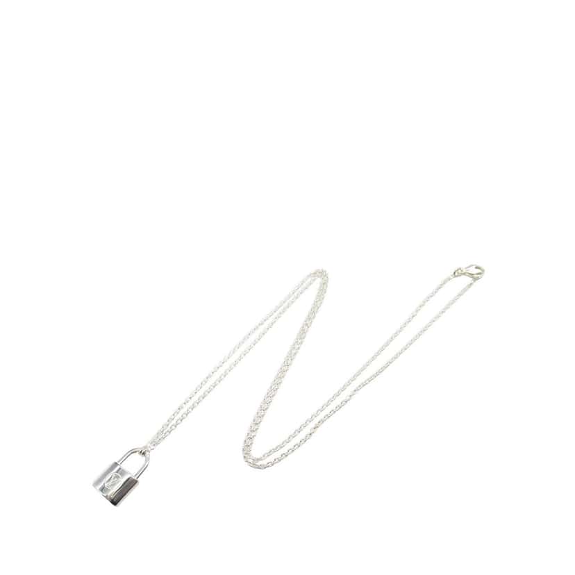 Louis Vuitton Sterling Silver Lockit Pendant Necklace Silver Silver Good condition - Inside View