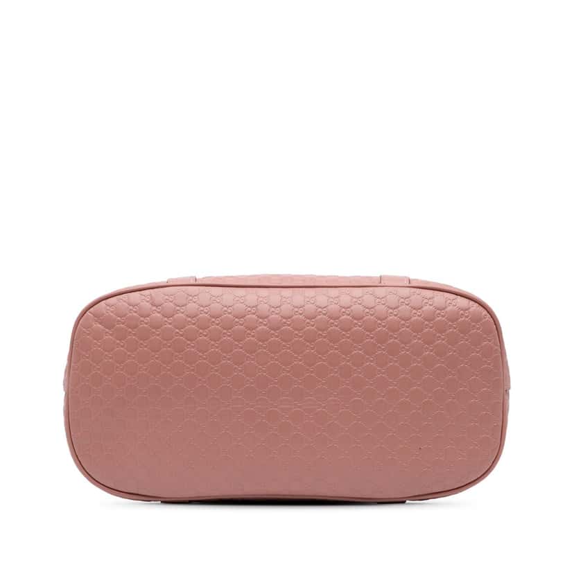 Gucci Medium Microguccissima Dome Satchel Pink Leather Good condition - Inside View
