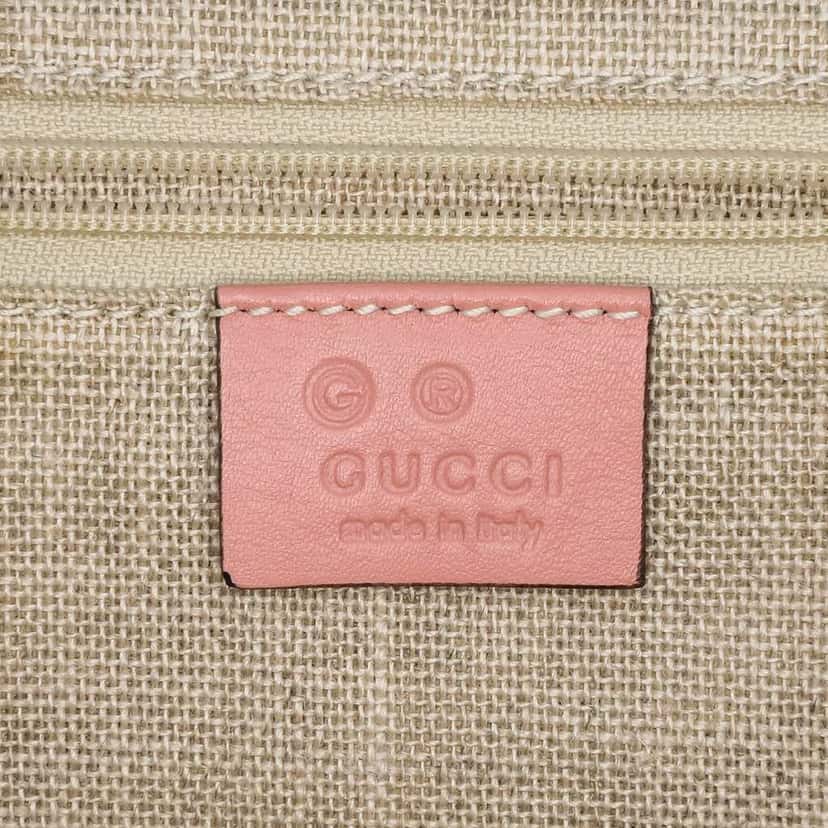 Gucci Medium Microguccissima Dome Satchel Pink Leather Good condition - Box View