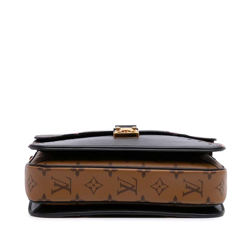 Louis Vuitton Monogram Brogue Pochette Metis Brown Canvas Good condition - Inside View