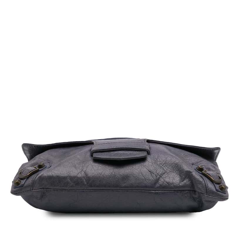 Balenciaga Lambskin Motocross Classic City Clutch Purple Leather Good condition - Inside View