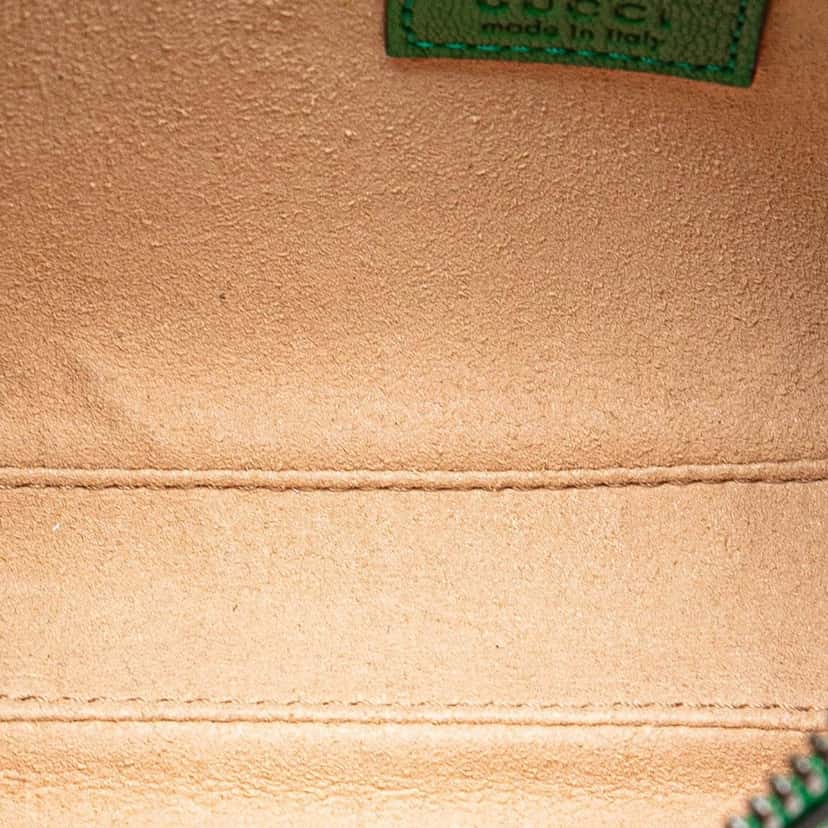 Gucci Mini Leather Aphrodite Shoulder Bag Green Leather Good condition - Model View
