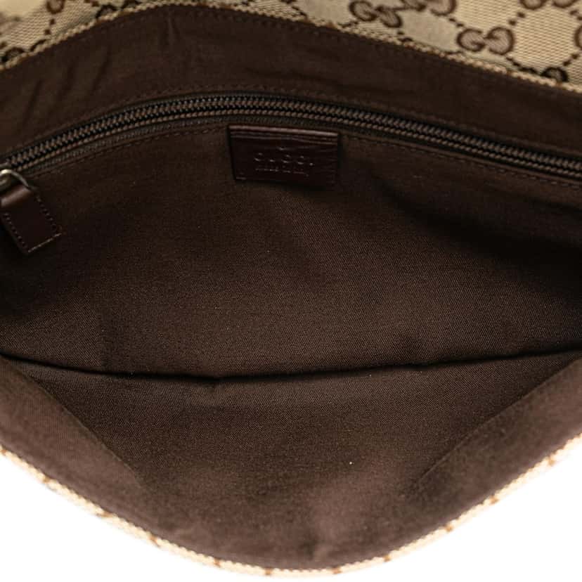 Gucci GG Canvas Belt Bag Brown Canvas Good condition - Model View