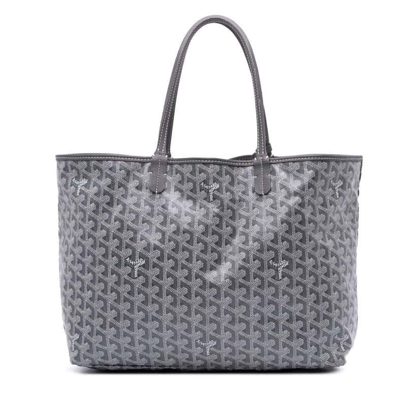 Goyard Goyardine Saint Louis PM Grey Canvas Good condition - Front View