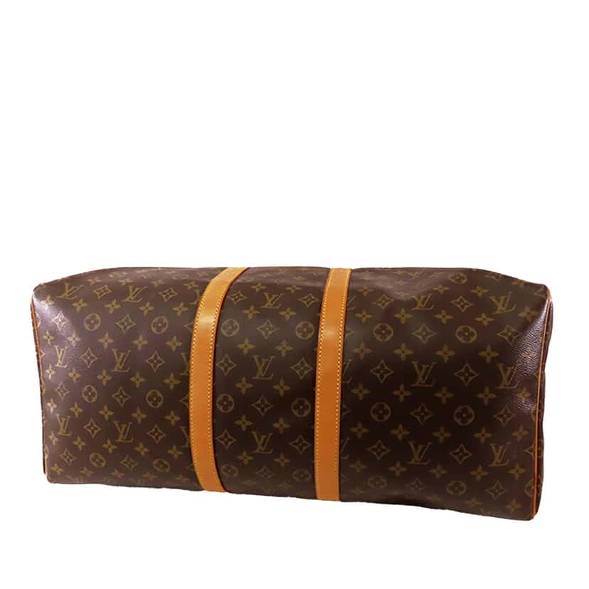 Louis Vuitton Monogram Keepall 55 Brown Canvas Good condition - Back View