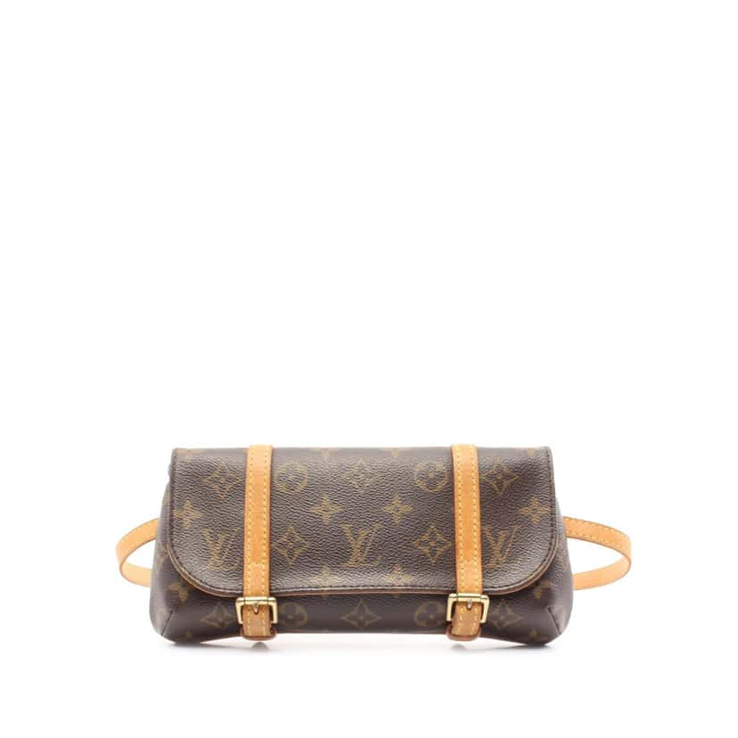 Louis Vuitton Monogram Pochette Marelle PM Brown Canvas Good condition - Front View