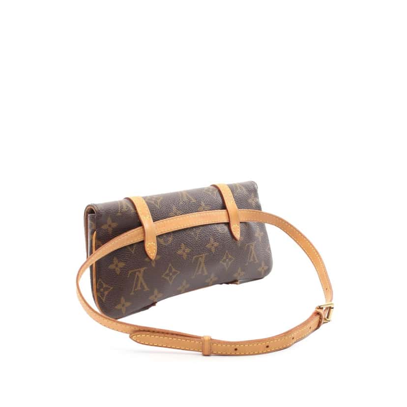 Louis Vuitton Monogram Pochette Marelle PM Brown Canvas Good condition - Back View