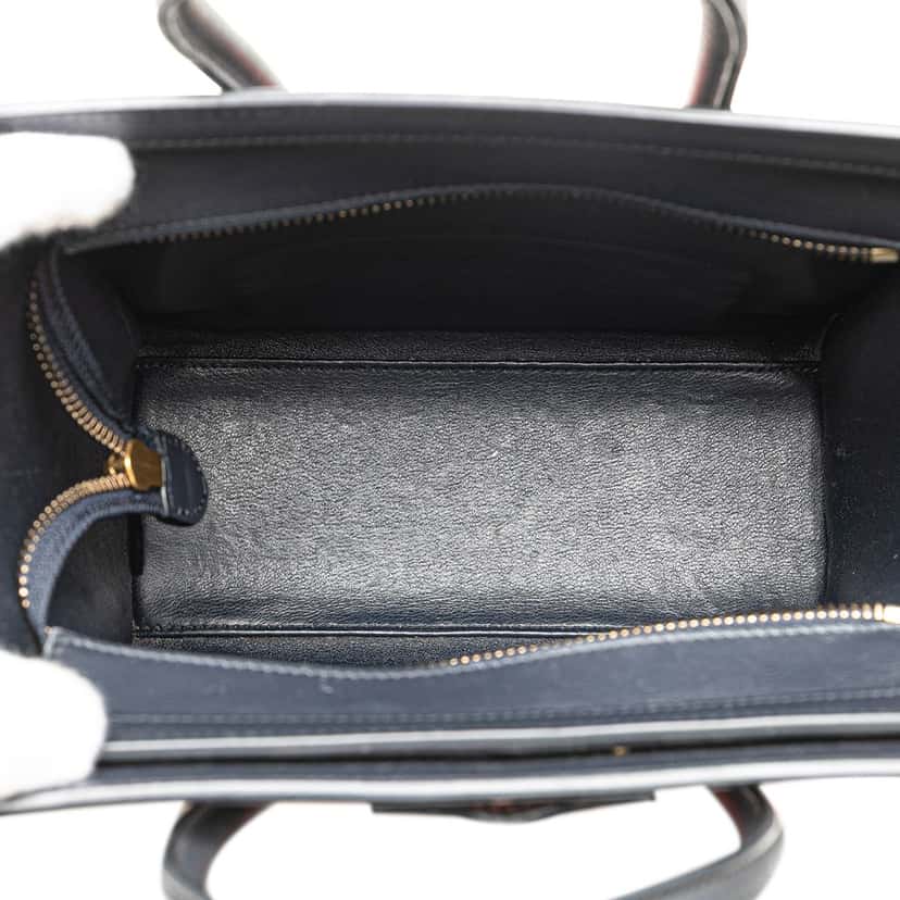 Celine Nano Tricolor Leather Luggage Tote Orange Leather Good condition - Model View
