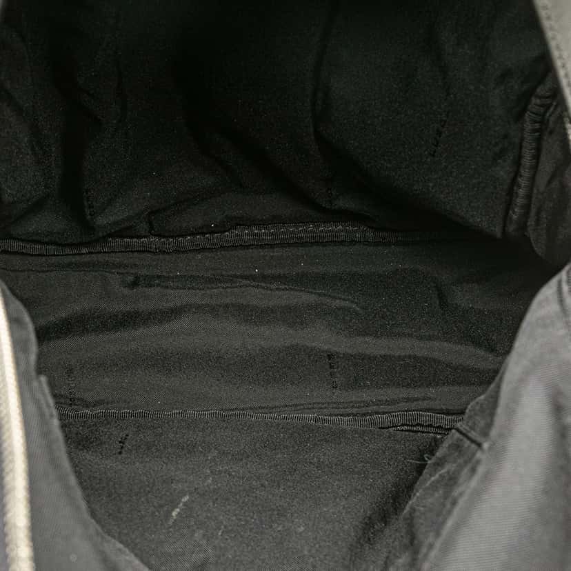 Fendi Nylon and Leather Bug Eyes Monster Backpack Black Good condition - Model View