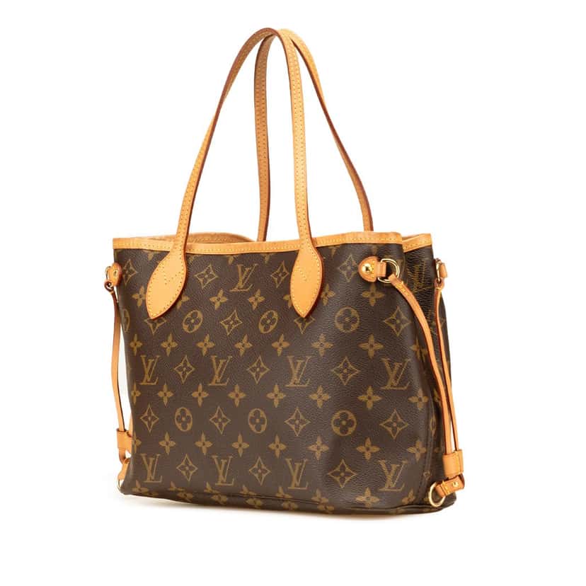 Louis Vuitton Monogram Neverfull PM Brown Canvas Good condition - Back View