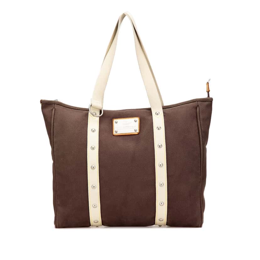 Louis Vuitton Antigua Cabas GM Brown Canvas Good condition - Front View
