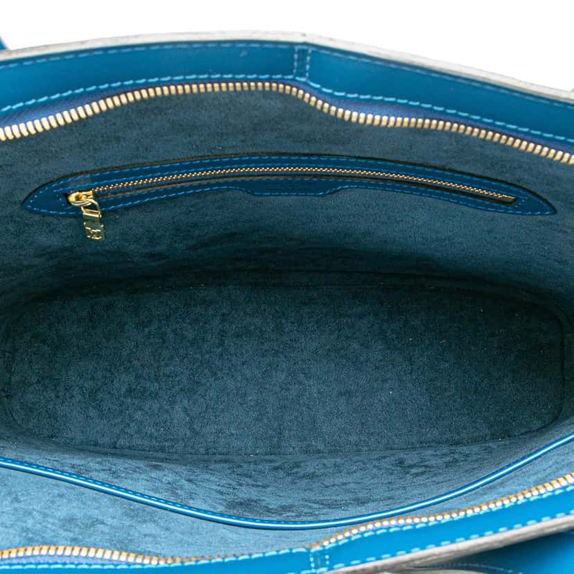 Louis Vuitton Epi Lussac Blue Leather Good condition - Model View