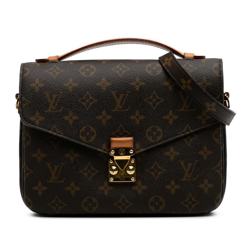 Louis Vuitton Monogram Pochette Metis Brown Canvas Good condition - Front View