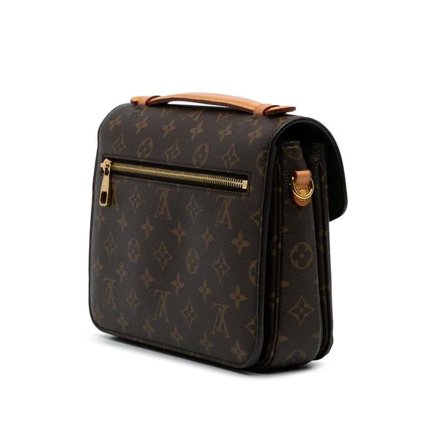 Louis Vuitton Monogram Pochette Metis Brown Canvas Good condition - Back View