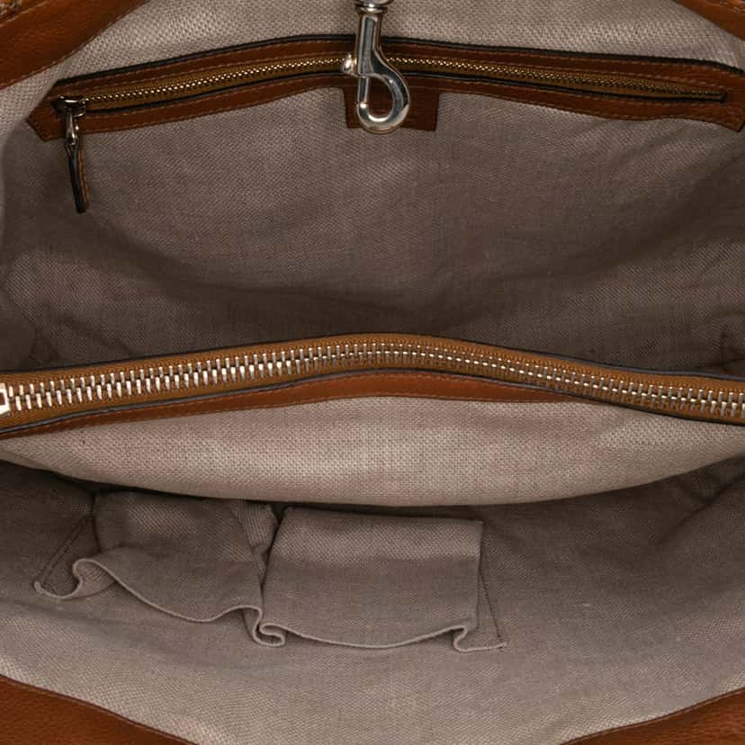 Gucci GG Canvas Marrakech Tote Brown Canvas Good condition - Model View