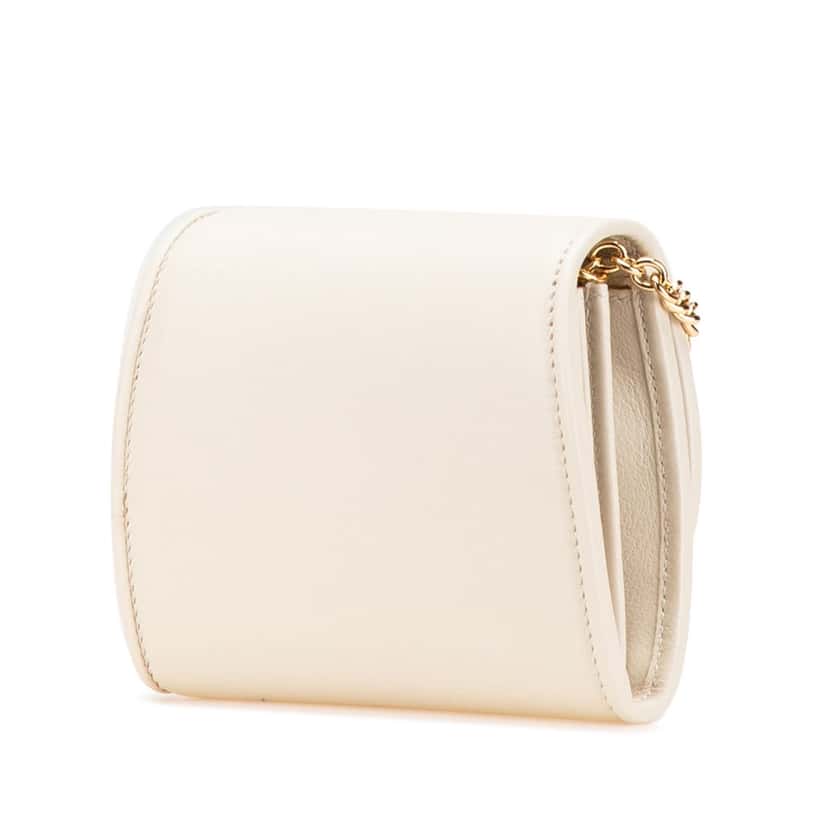 Gucci Medium Calfskin Blondie Wallet on Chain White Leather Good condition - Back View