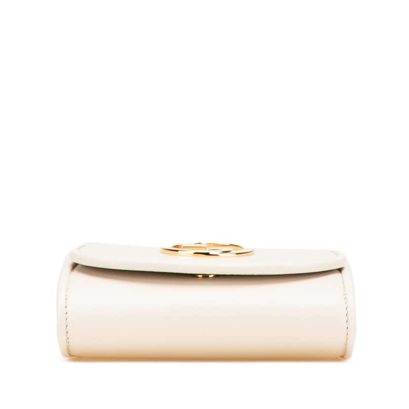 Gucci Medium Calfskin Blondie Wallet on Chain White Leather Good condition - Inside View