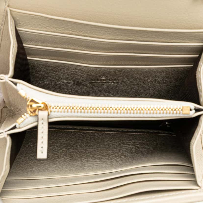 Gucci Medium Calfskin Blondie Wallet on Chain White Leather Good condition - Model View